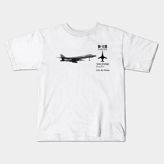 B-1B Lancer Kids T-Shirt by sibosssr